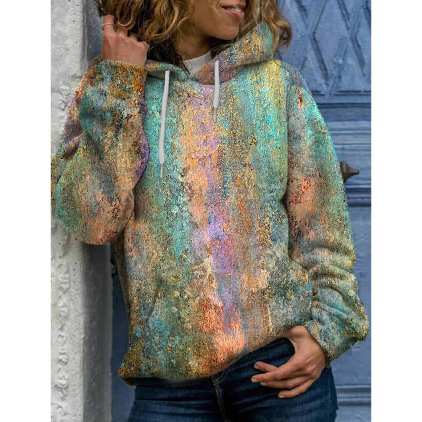 3D Chic Printed Sweatshirt for Women