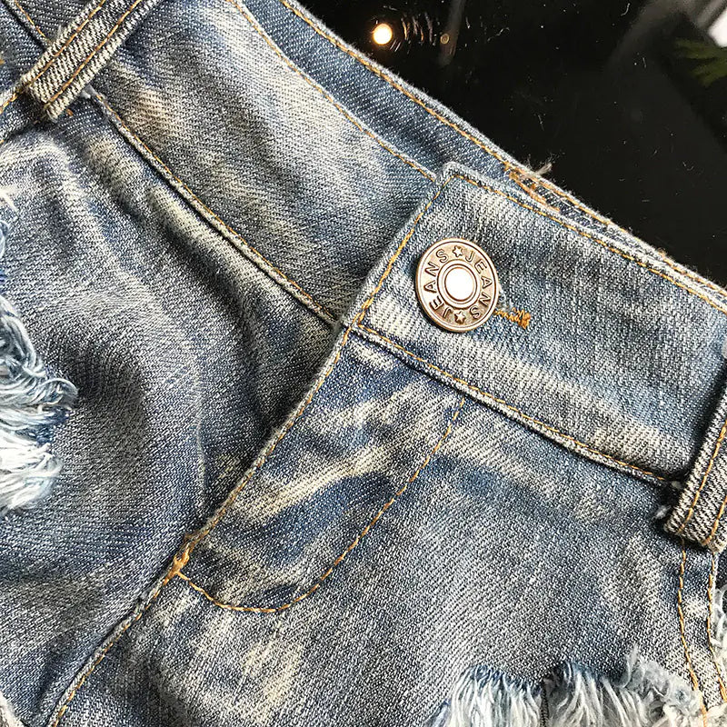 Chic Summer Denim Shorts - Ultra Short