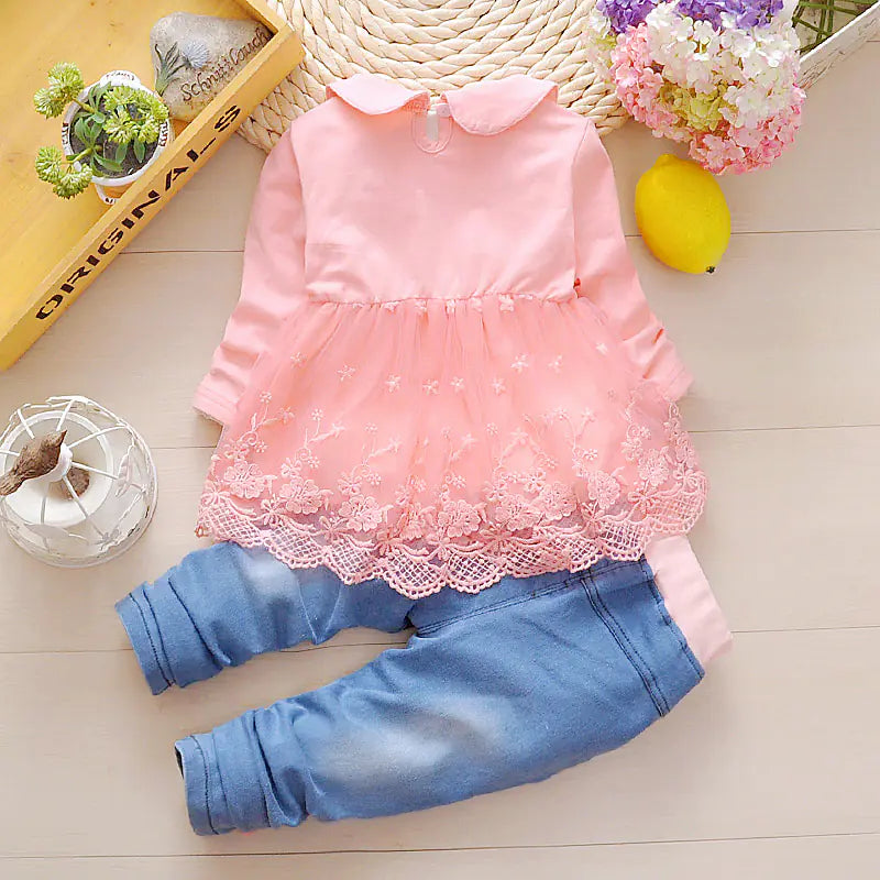 Toddler Chic Denim 3-Piece Ensemble (Ages 1-3)