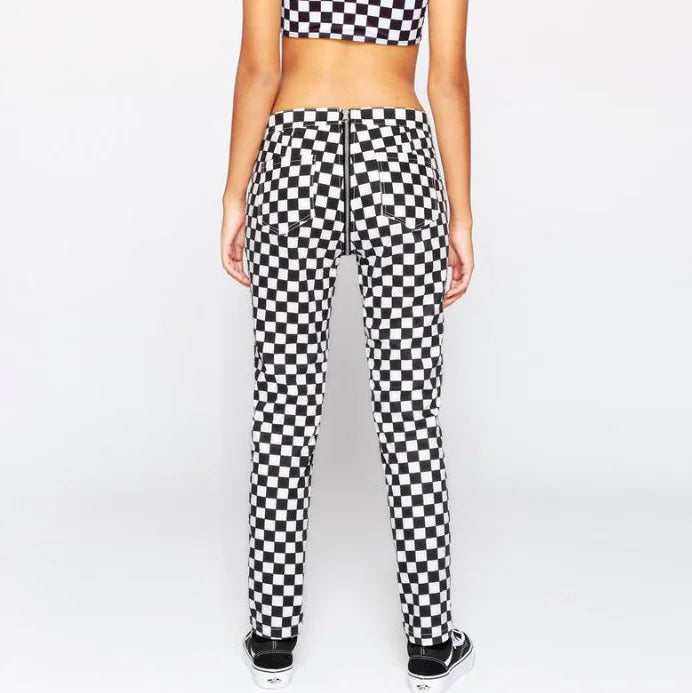 Checkered Cotton Comfort Pants