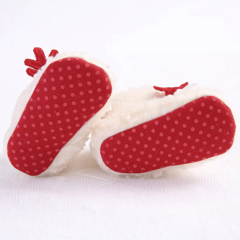 Cozy Tot Trotters: Soft Sole Reindeer Shoes