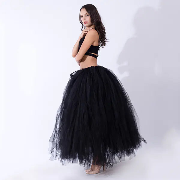 Chic Maternity Tulle Maxi Skirt