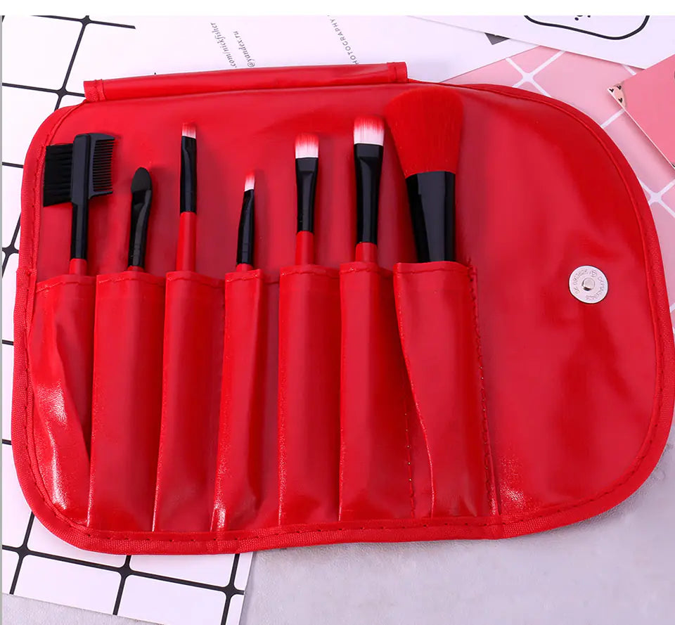 7-Piece Premium Makeup Brush Kit