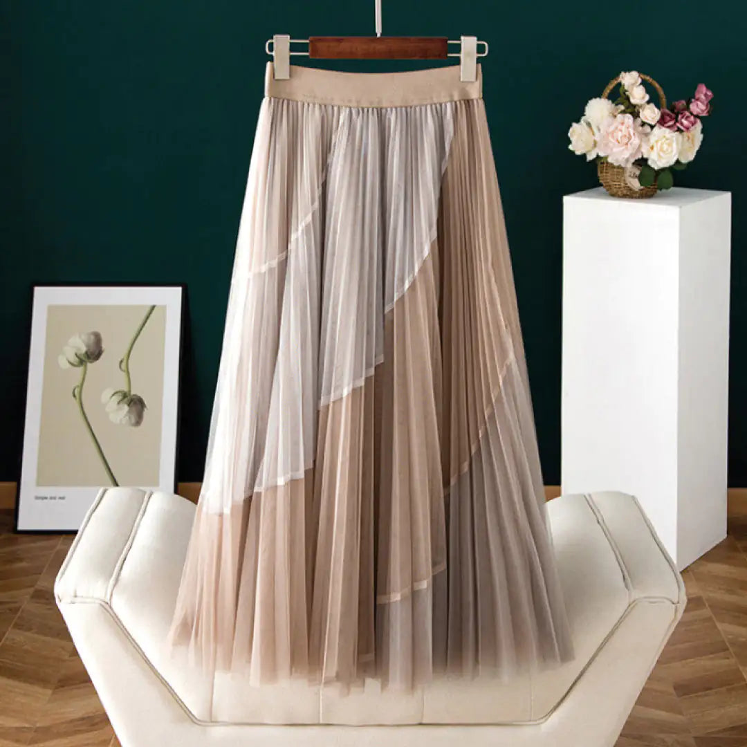 Amelia Pleated A-Line Skirt