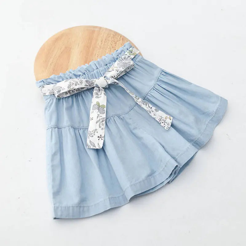 Chic Girls' Denim Shorts