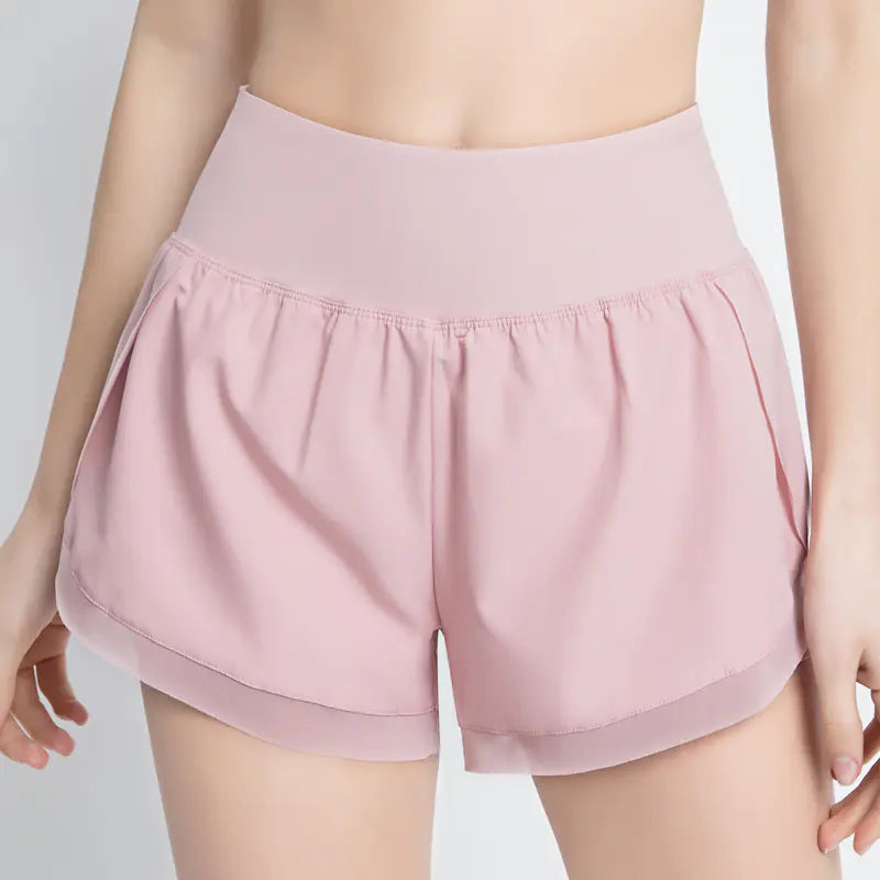 Sporty Chic Dual-Layer Shorts