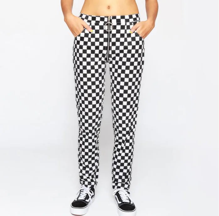Checkered Cotton Comfort Pants