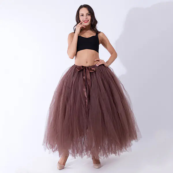 Chic Maternity Tulle Maxi Skirt
