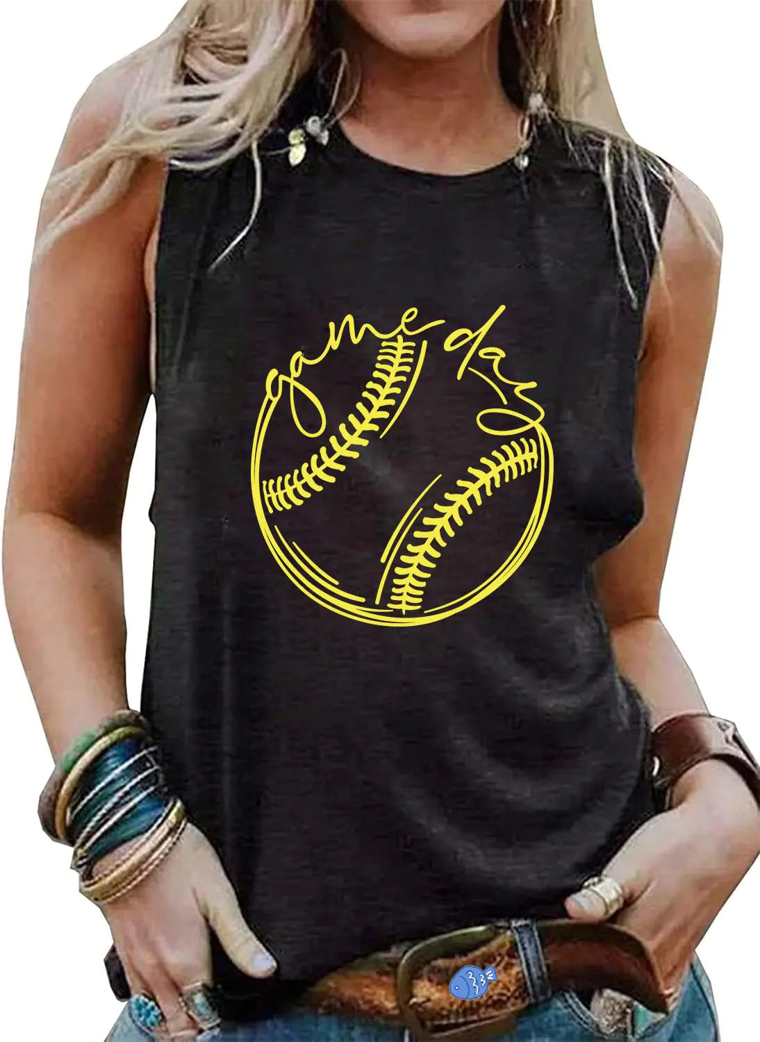 Softball Fanatic Women's Graphic Tank