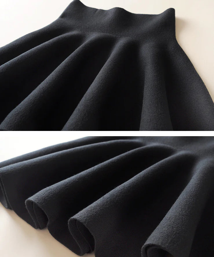 Chic Knitted Midi Skirt