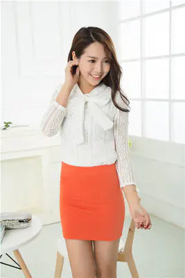 Chic A-line Office Skirt
