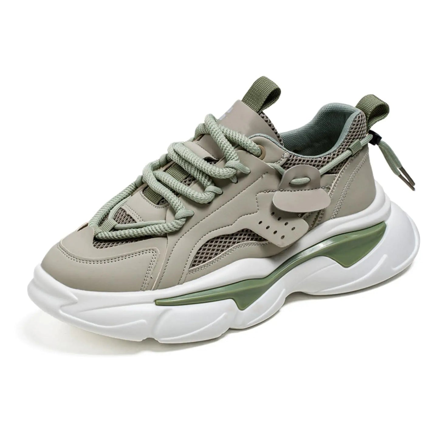 SPWAGYM Mens Athletic Sneakers Chunky Tennis Shoes Green