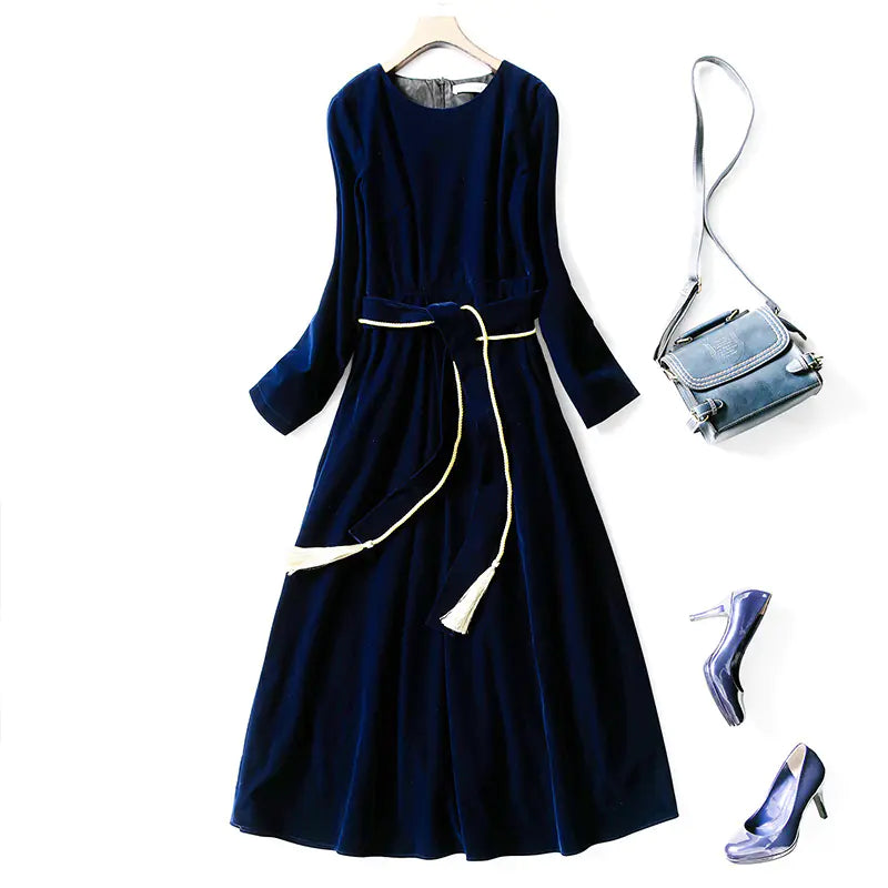 Chic Velvet Gala Gown