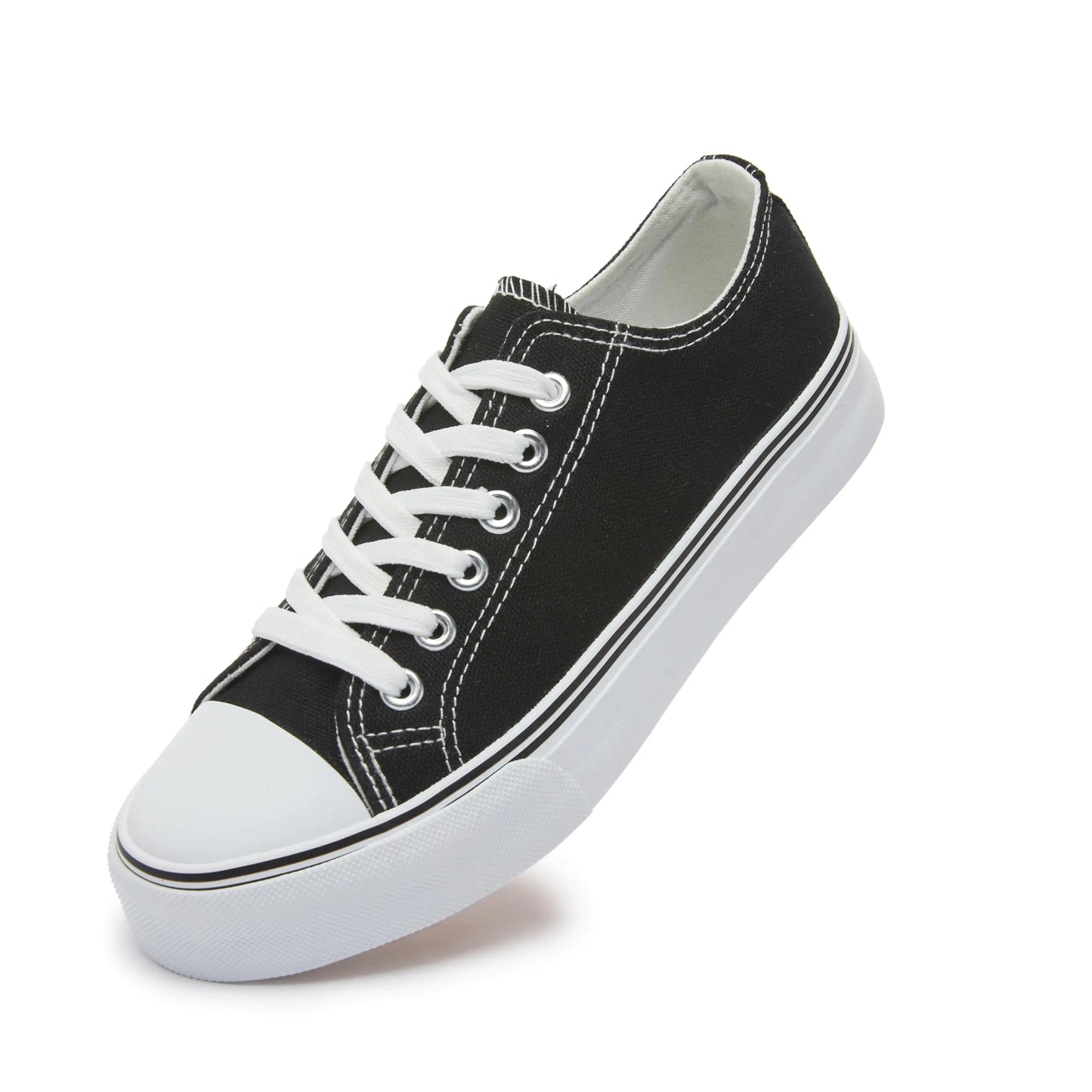 Iarus Womens Comfort Canvas Low-Top Sneakers