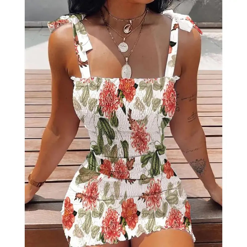 Sling Print Tube Dress