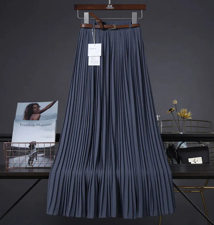 Flowy Chiffon Midi Skirt