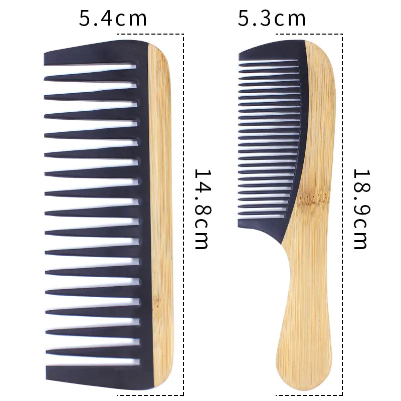 Bamboo Eco Hair Comb - Smooth Anti-Static Design