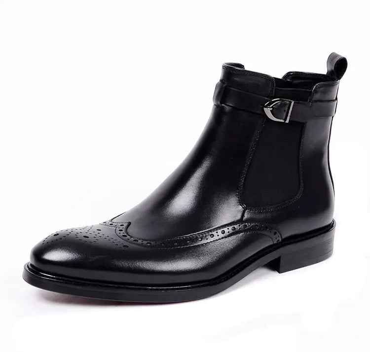 Martin High-Top Cowboy Leather Boots