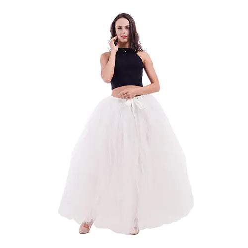 Chic Maternity Tulle Maxi Skirt