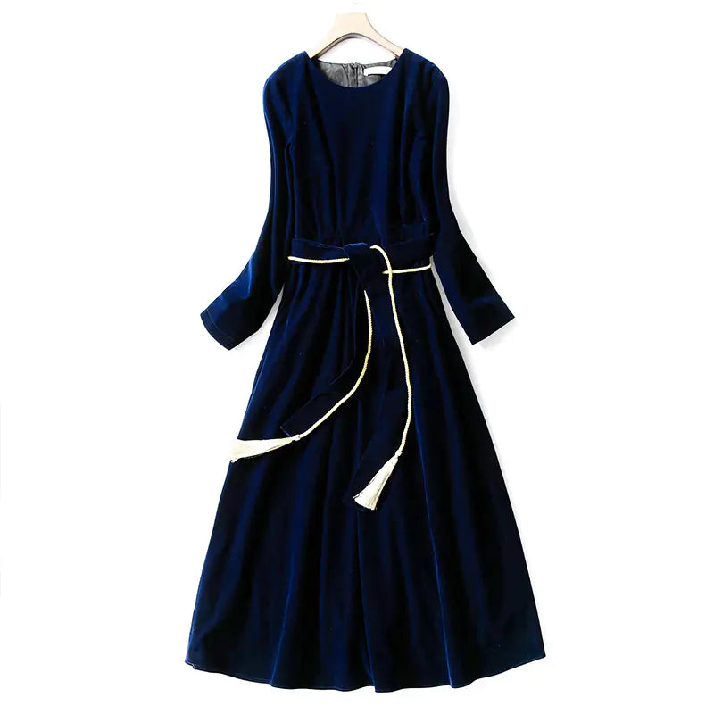 Chic Velvet Gala Gown
