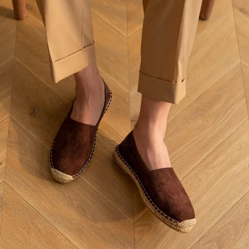 Suede Fisherman Comfort Slides