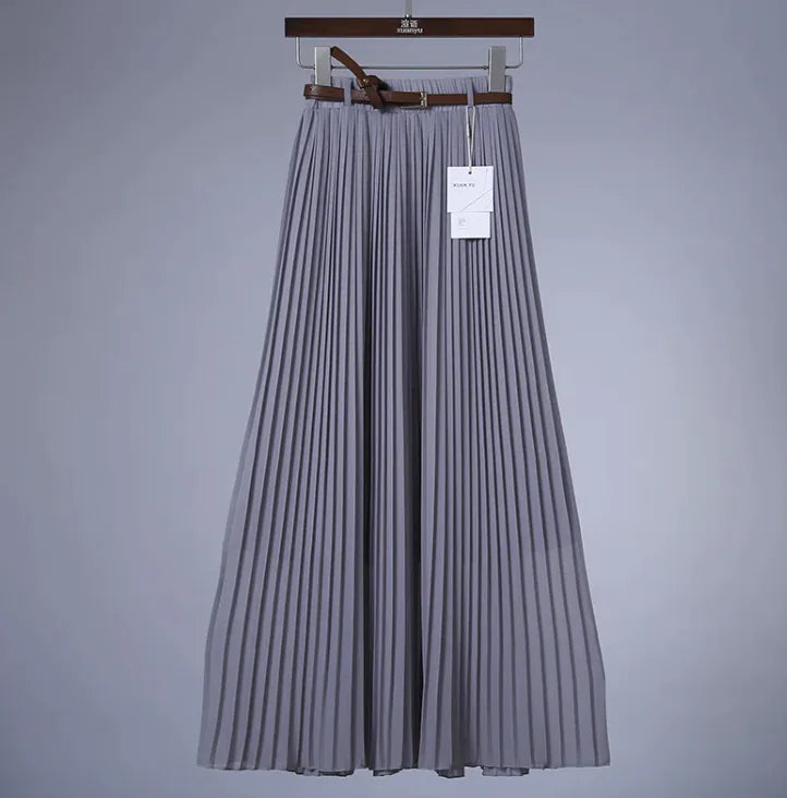Flowy Chiffon Midi Skirt