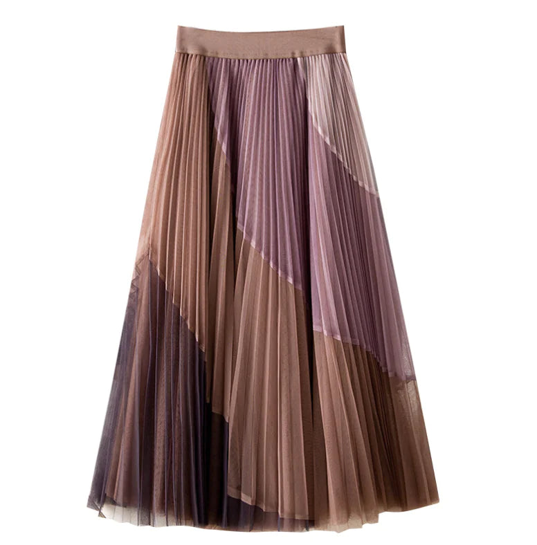 Amelia Pleated A-Line Skirt