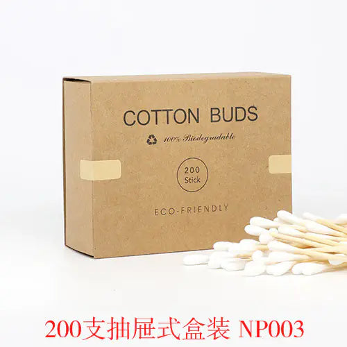 200 Eco-Friendly Bamboo Cotton Swabs
