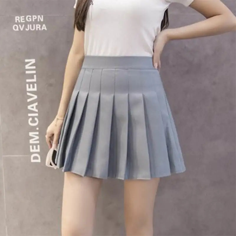 Chic A-Line Plaid Pleated Skirt for Women
