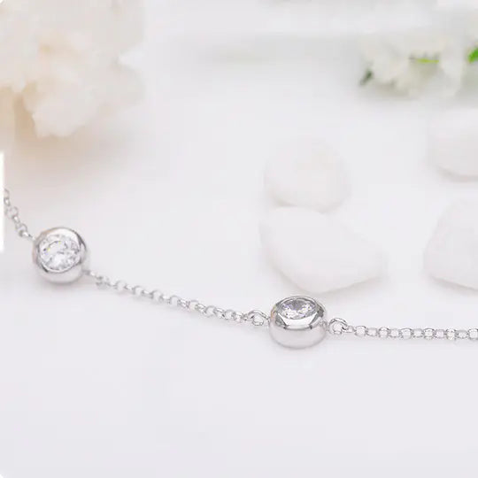 Elegant Sterling Circle Bracelet