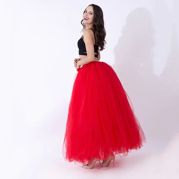 Chic Maternity Tulle Maxi Skirt