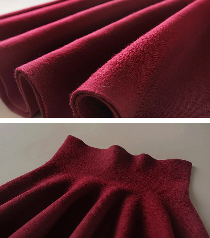 Chic Knitted Midi Skirt