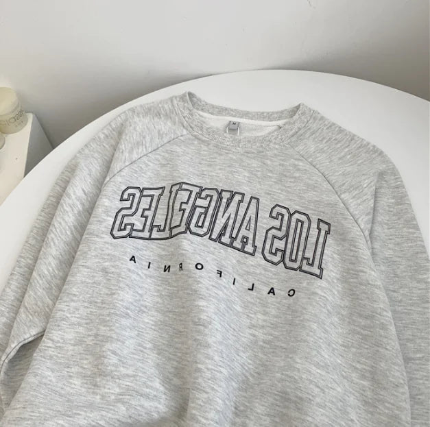 Alphabet Crew Neck Sweatshirt