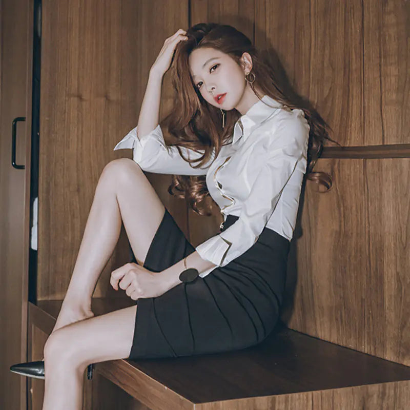 Curve-Hugging Midi Skirt