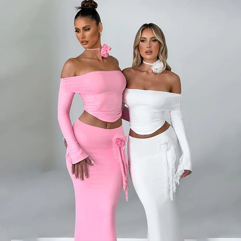 Sleek Silhouette Skirt Set