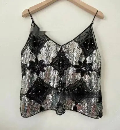 Glam Sequin Sling Top
