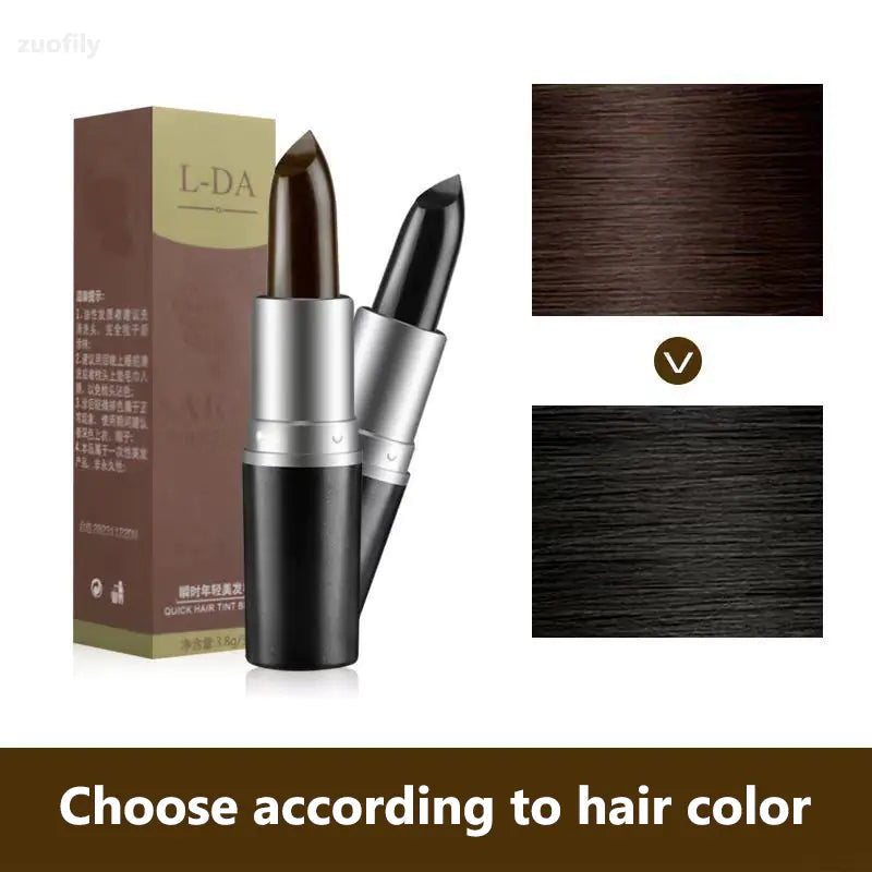 Black Brown Quick Cover Hair Dye Stick