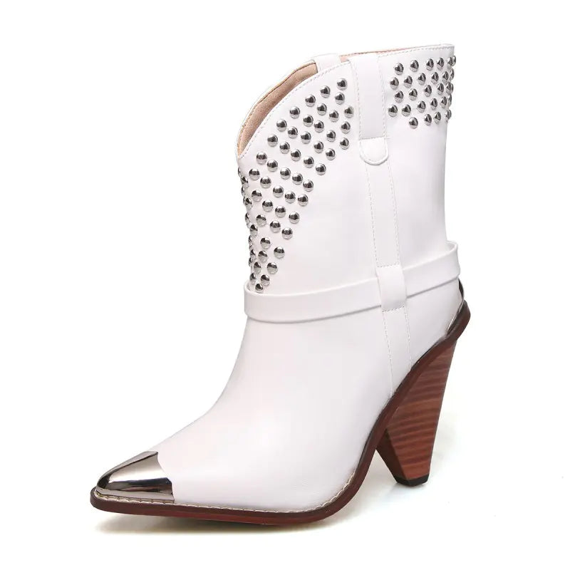 Chic Studded Ankle Boots
