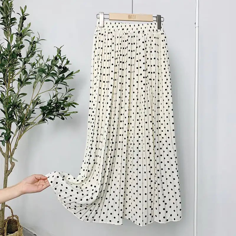 Elegant Floral Silk Skirt