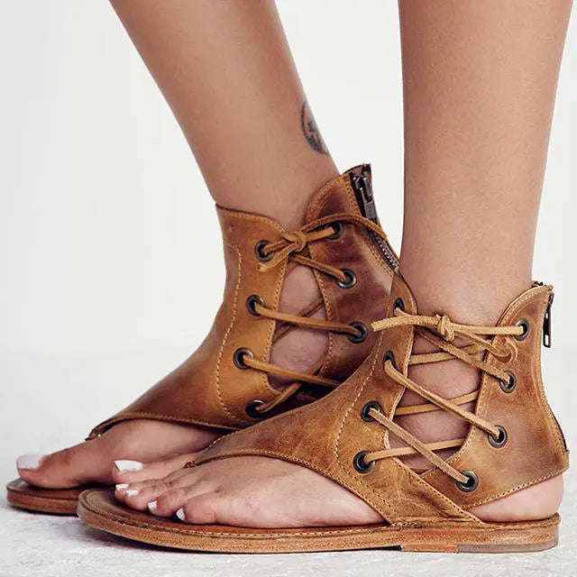 Beachside Lace-up Flats