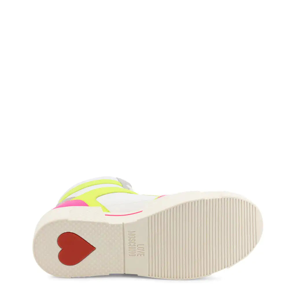 Vivid Pink High-Top Sneakers
