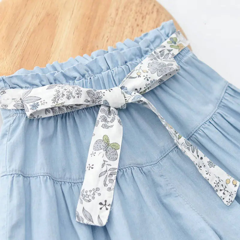 Chic Girls' Denim Shorts