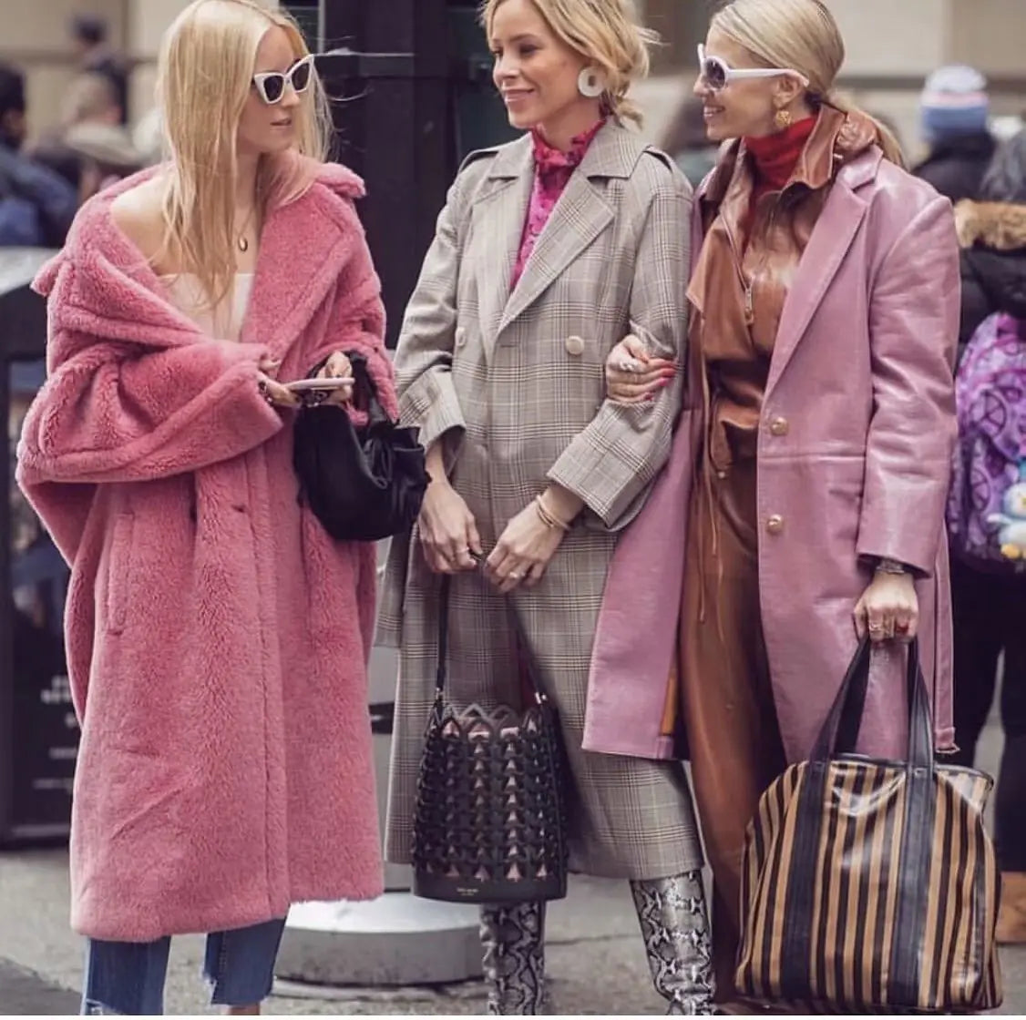 Chic Shearling Mid-Length Coat