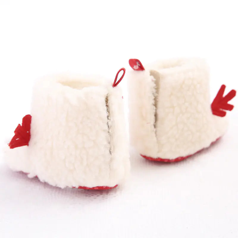 Cozy Tot Trotters: Soft Sole Reindeer Shoes