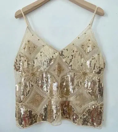 Glam Sequin Sling Top