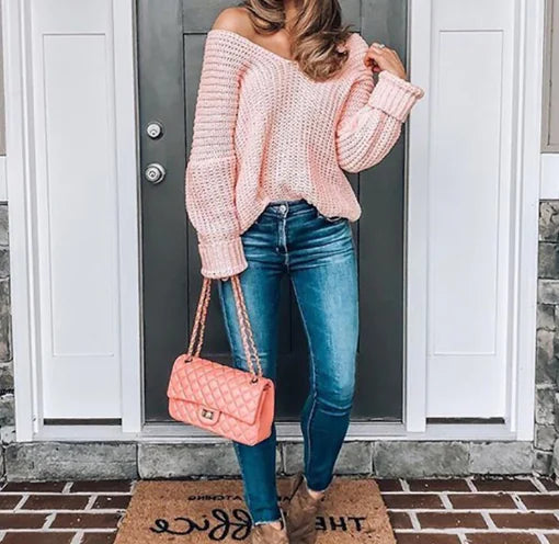 FlowElegance Backless Sweater