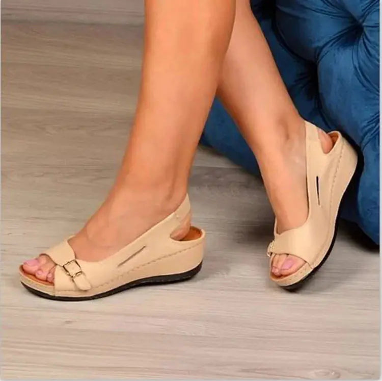 Chic Roman Wedge Sandals for Women