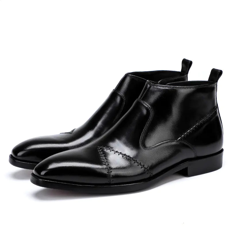 Men's Premium Leather High-Tops