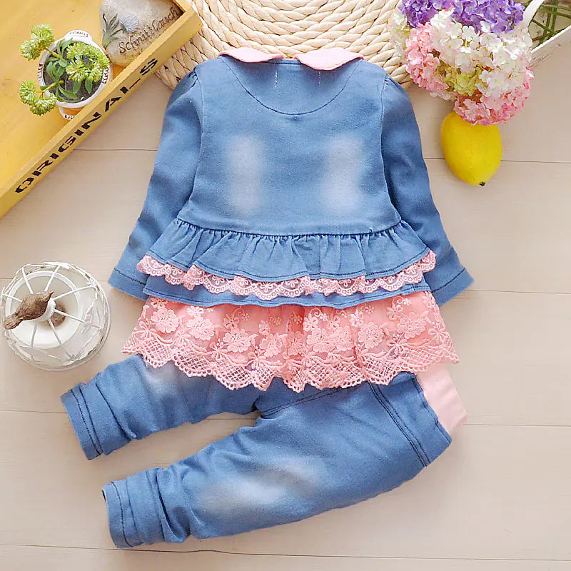 Toddler Chic Denim 3-Piece Ensemble (Ages 1-3)