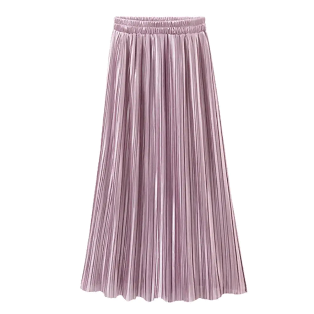 Chic Pleated Midi Skirt